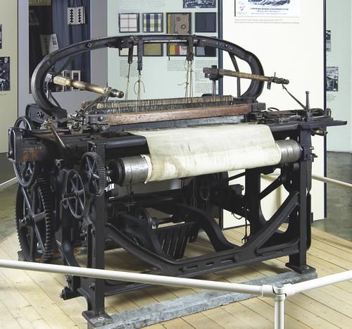 Vevstol fra 1850-tallet. Foto.