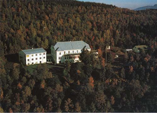 Gibostad sanatorium. Luftfoto.
