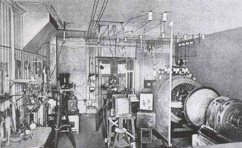 Birkelands laboratorium på universitetet.