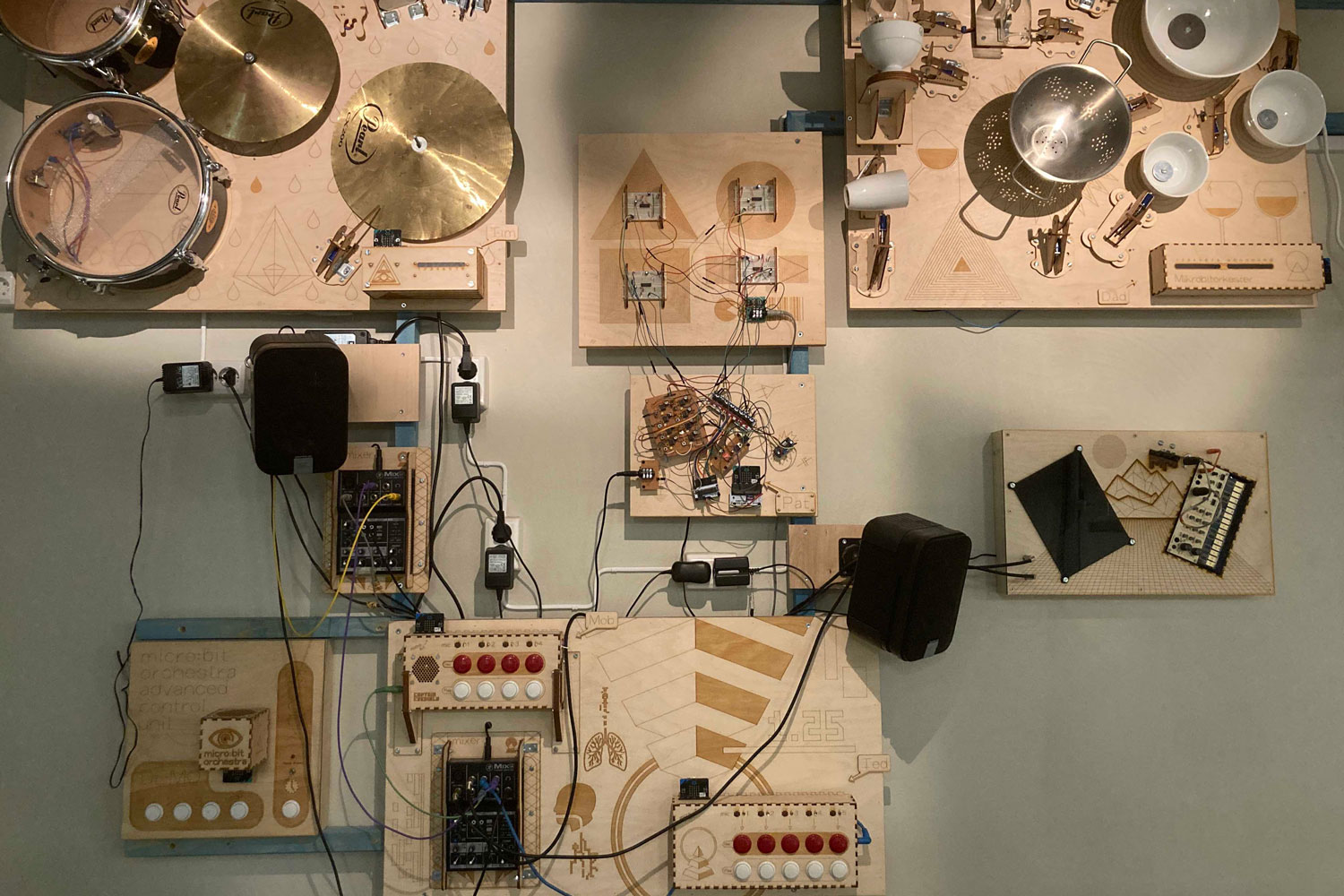 En liten skap med politi time som viser en fantasi åsted. Foto.  