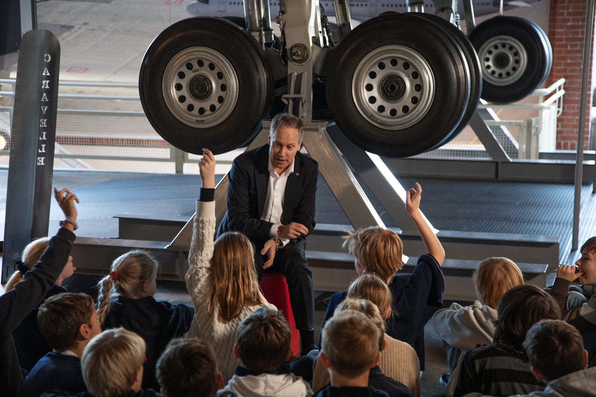 Jon-Ivar Nygård i samferdselsutstillingen på Teknisk museum