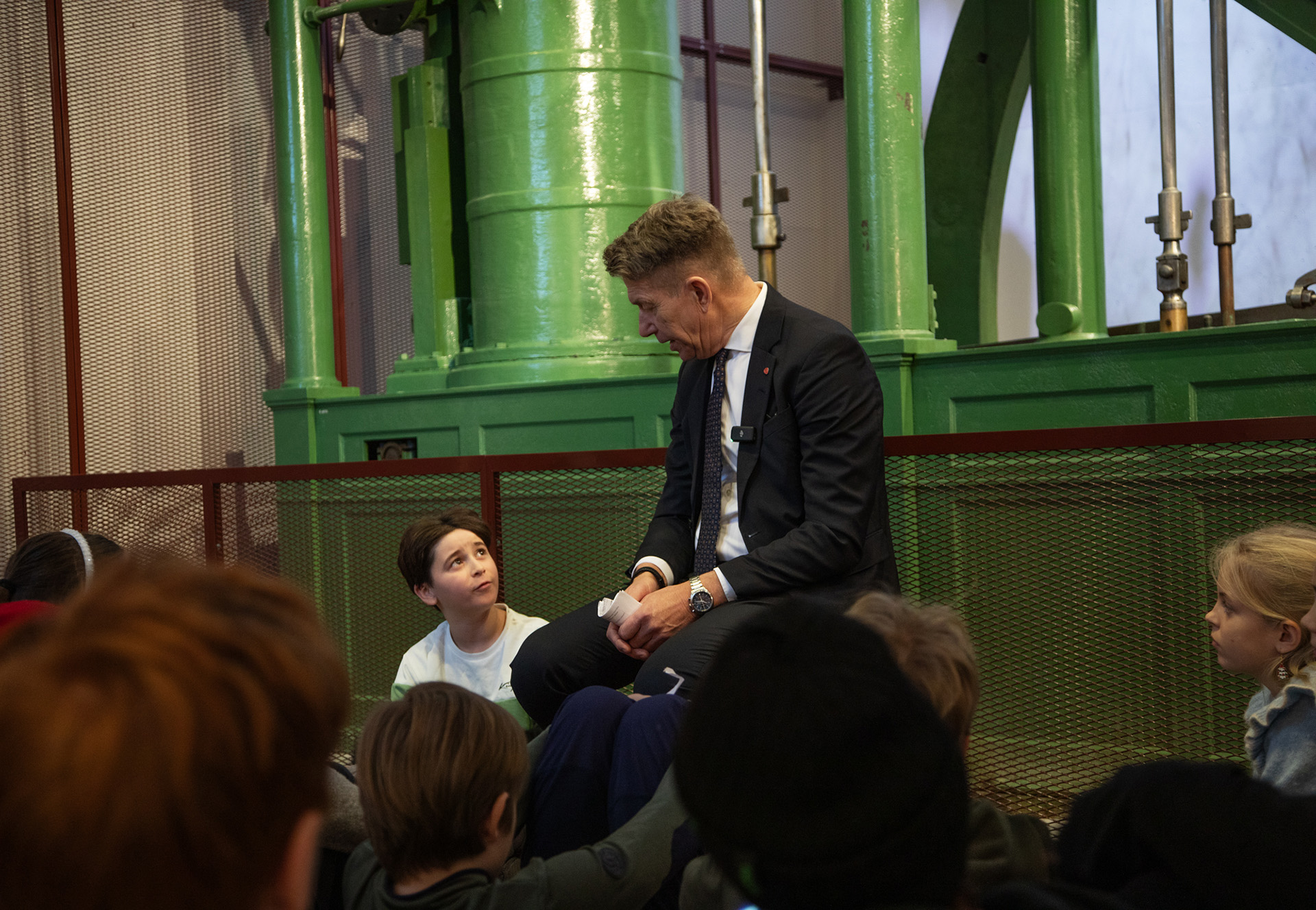 Jon-Ivar Nygård i samferdselsutstillingen på Teknisk museum