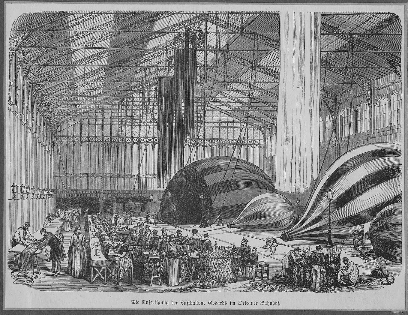 Drawing of balloon factory