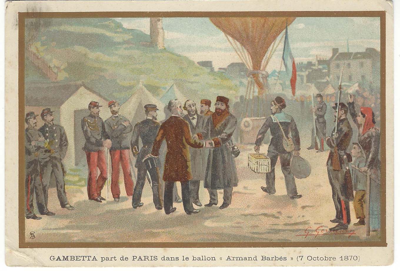 Drawing of postal carrier