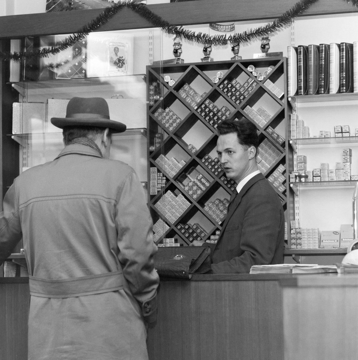 photo store with film rolls