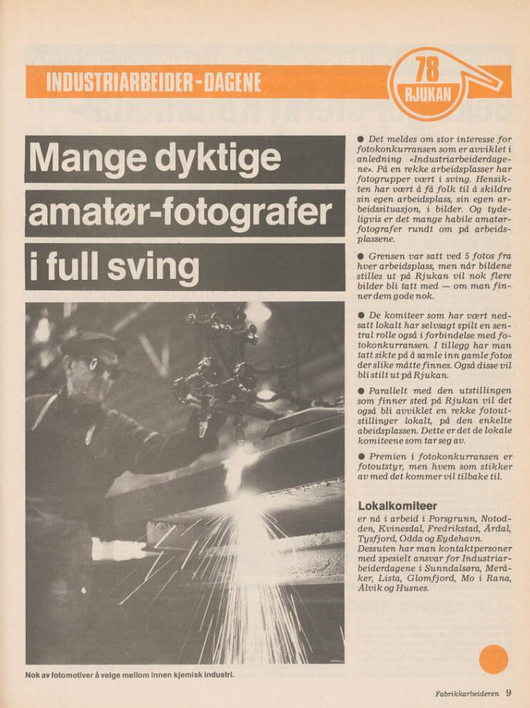 page from the magazine factory worker