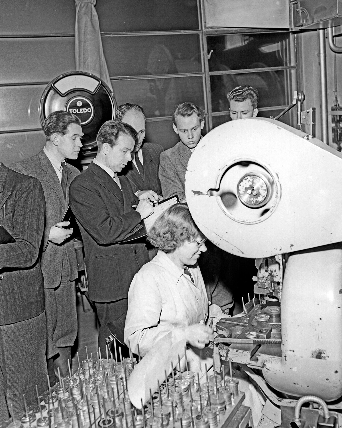 telephone factory workers