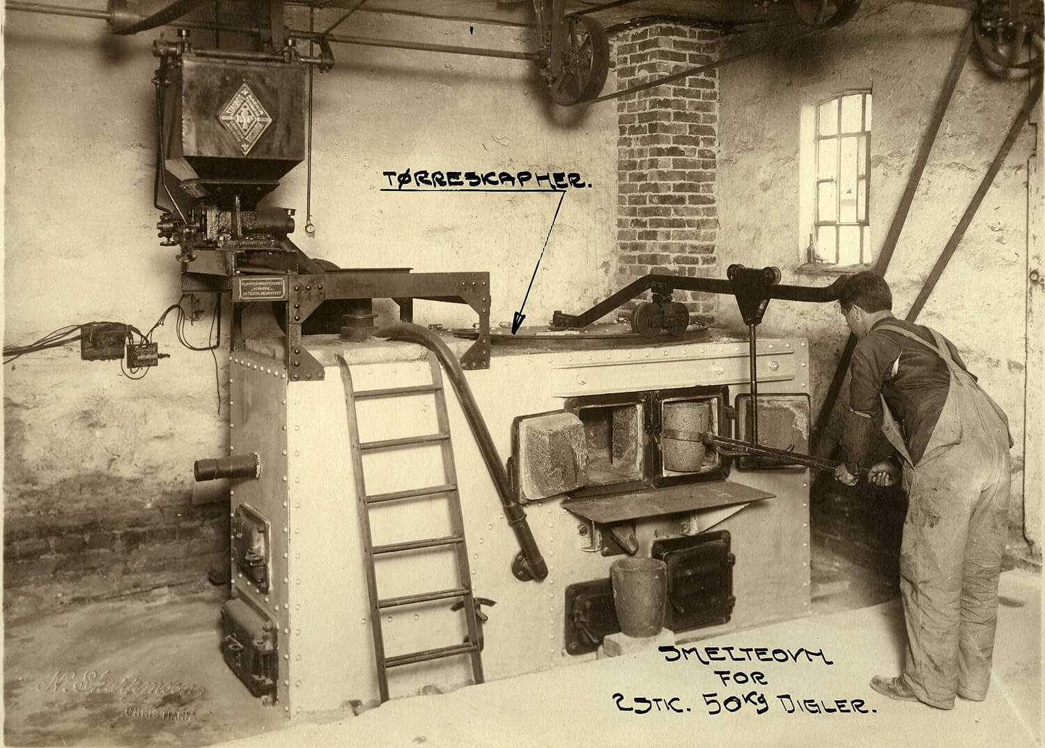 working with old flame furnace