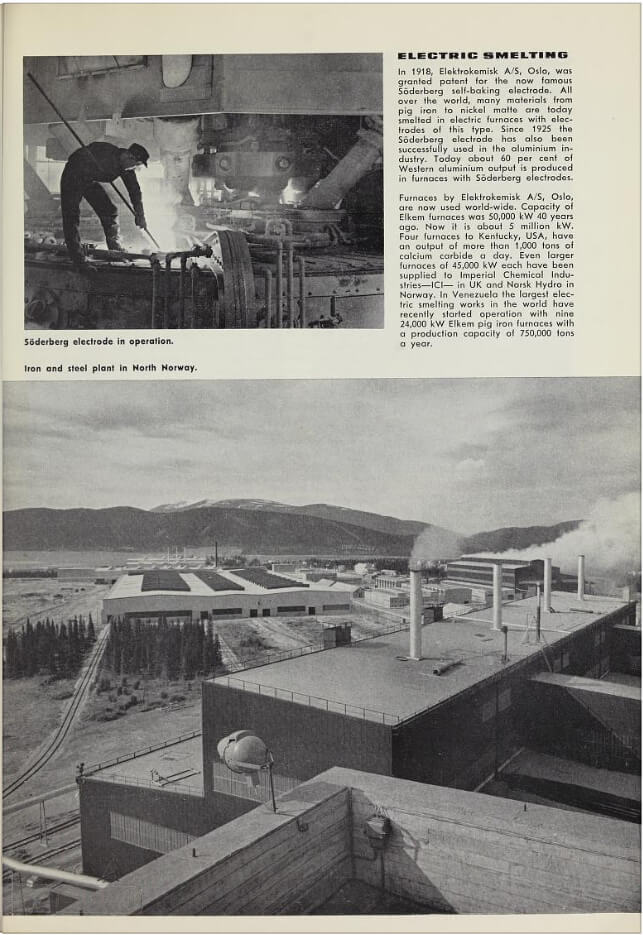 page from article about the development of Norwegian industry over 150 years
