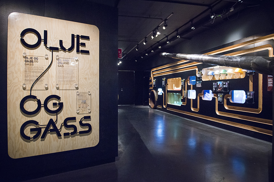 Fra utstillingen Olje og gass. Foto.