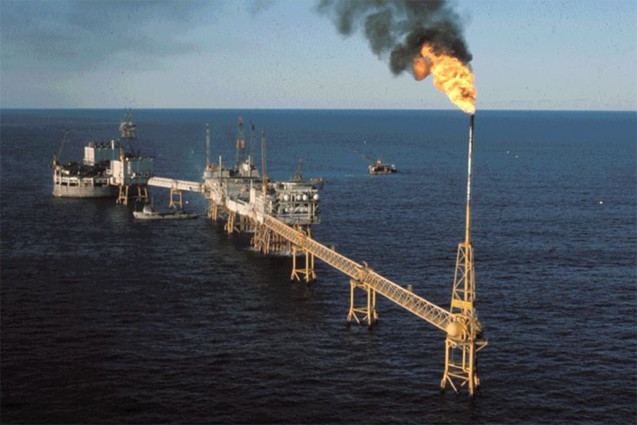 Ekofisk. Historisk foto.