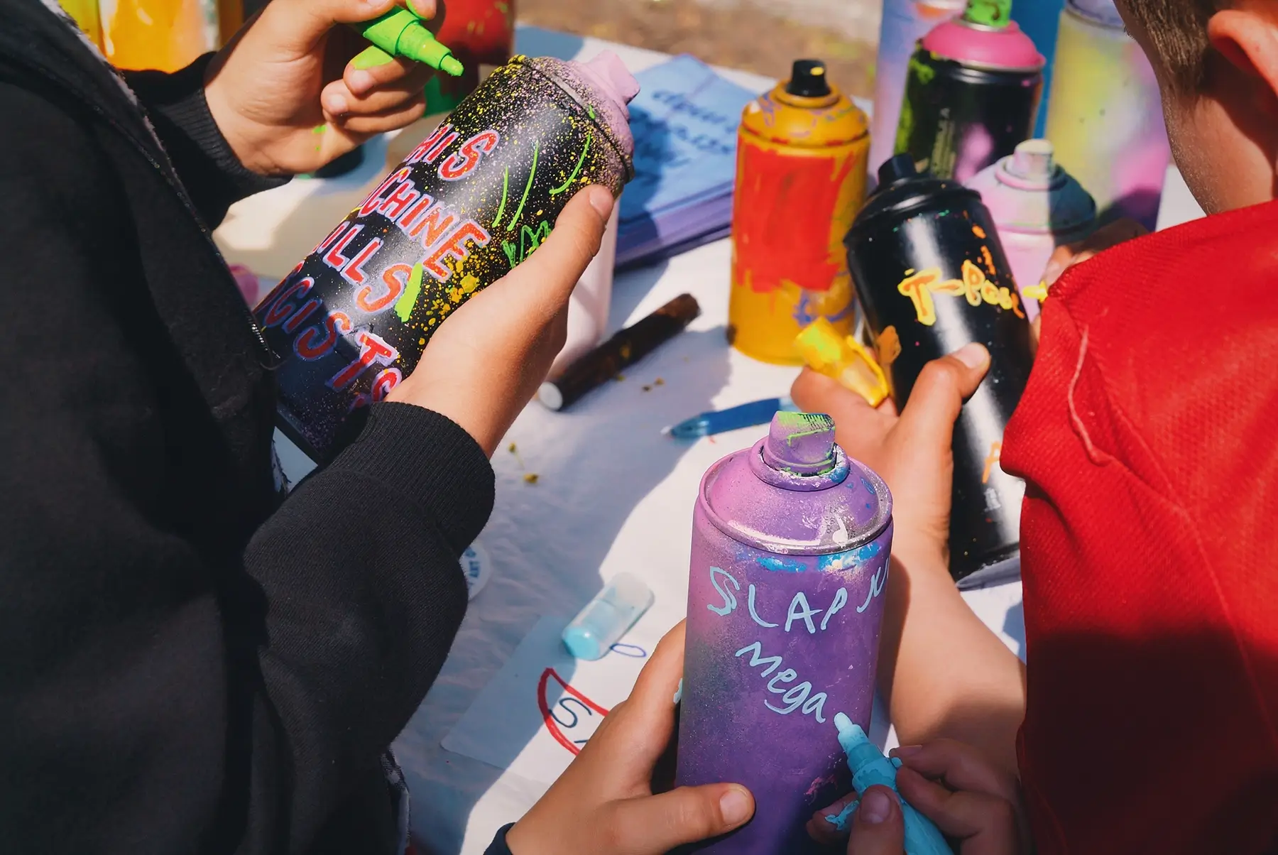design på spraybokser under resirkulering workshop