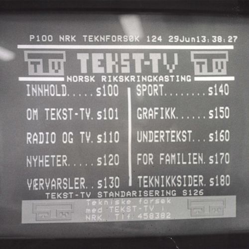 Retro Tekst TV grafikk