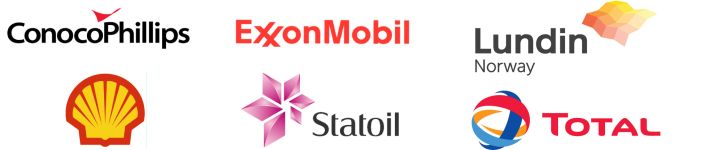 Sponsorlogoer: ConocoPhillips, ExxonMobil, Lundin Norway, Shell, Statoil og Total