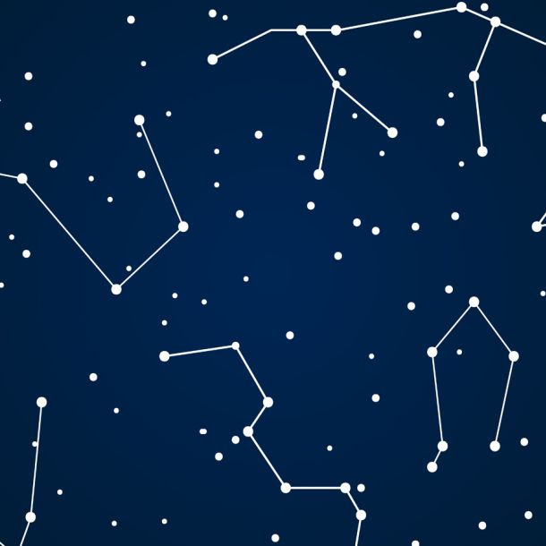 Several different constellations. Graphics