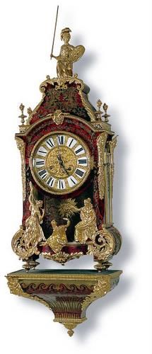 Small wall clock with ornaments