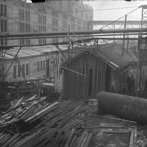 Ødeleggelser på industriområdet til Norsk Hydro på Rjukan i 1915 etter knallgasseksplosjon i sveiserommet