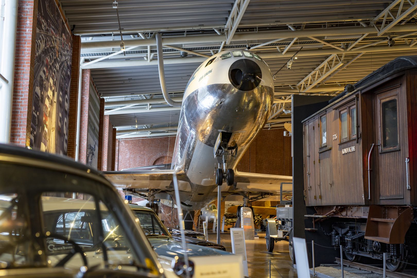  Norwegian Caravelle aircraft in The Norwegian Museum of Science and Technology &#39;s exhibition
