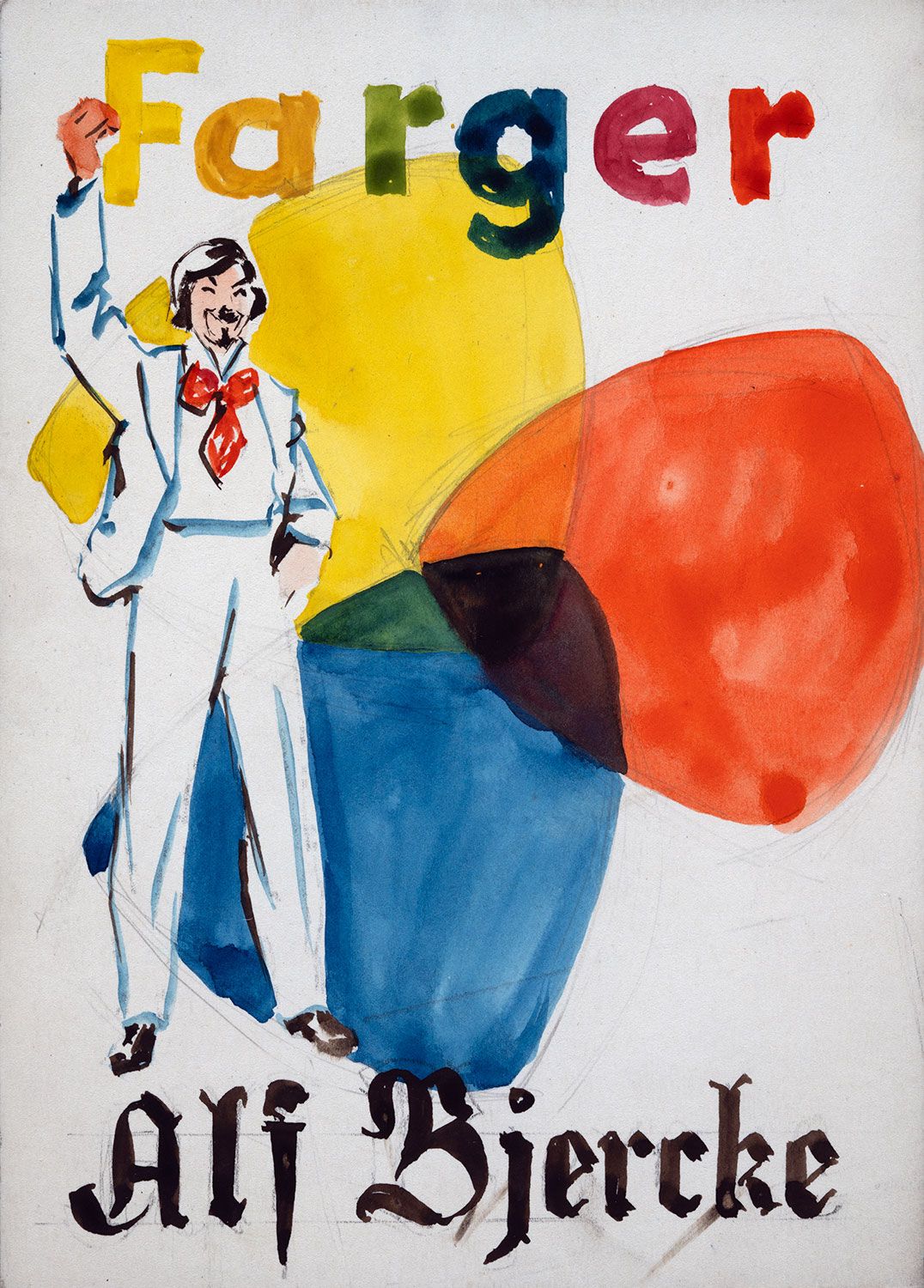Color sketch for a front page entitled &quot;Colours&quot;