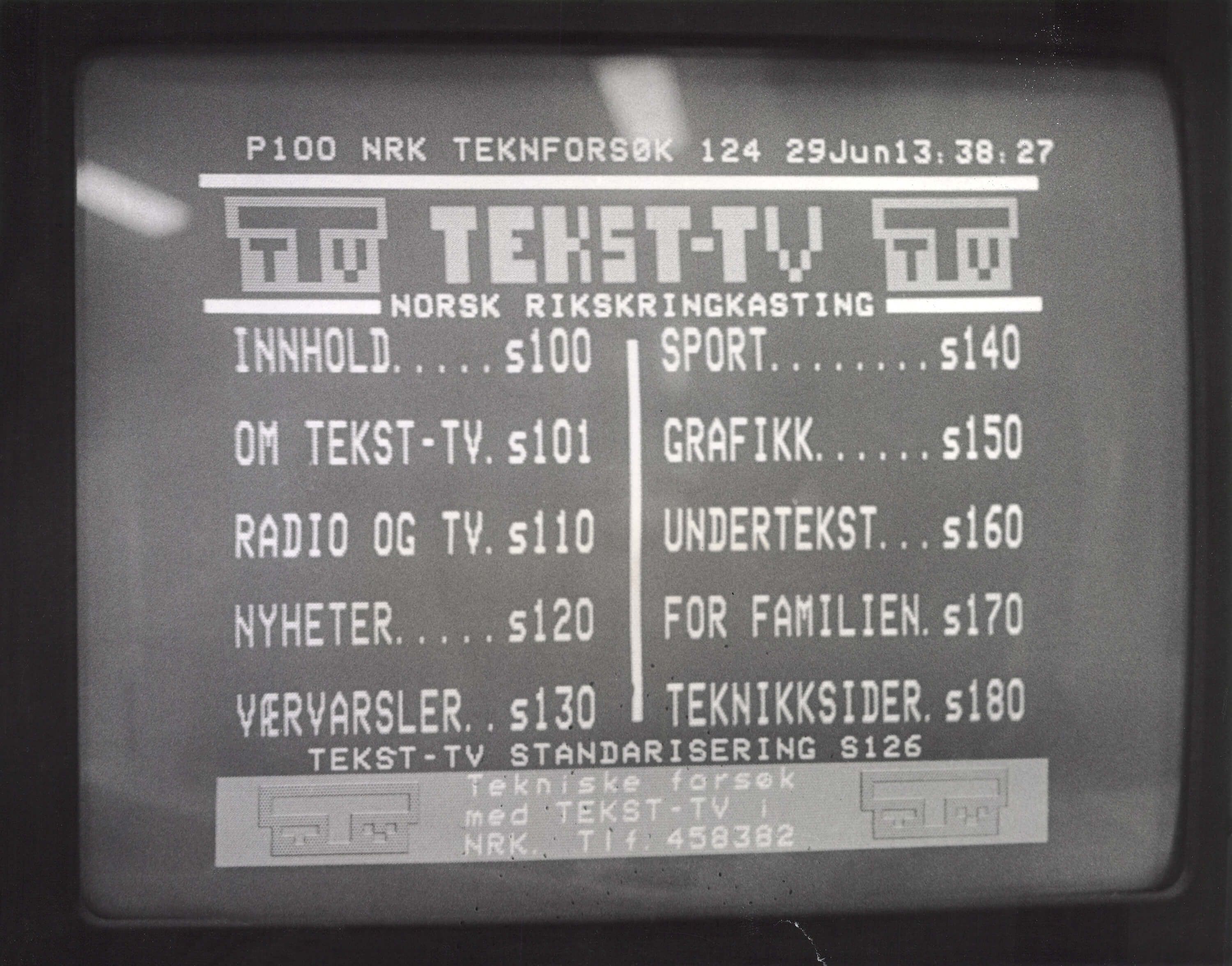 Retro Text TV graphics