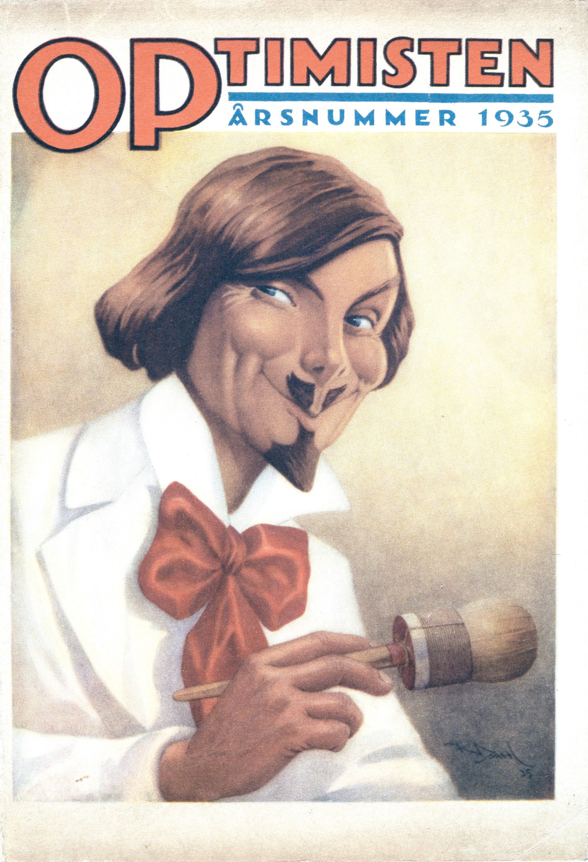 Cover of Optimisten year number 1935 from Alf Bjercke