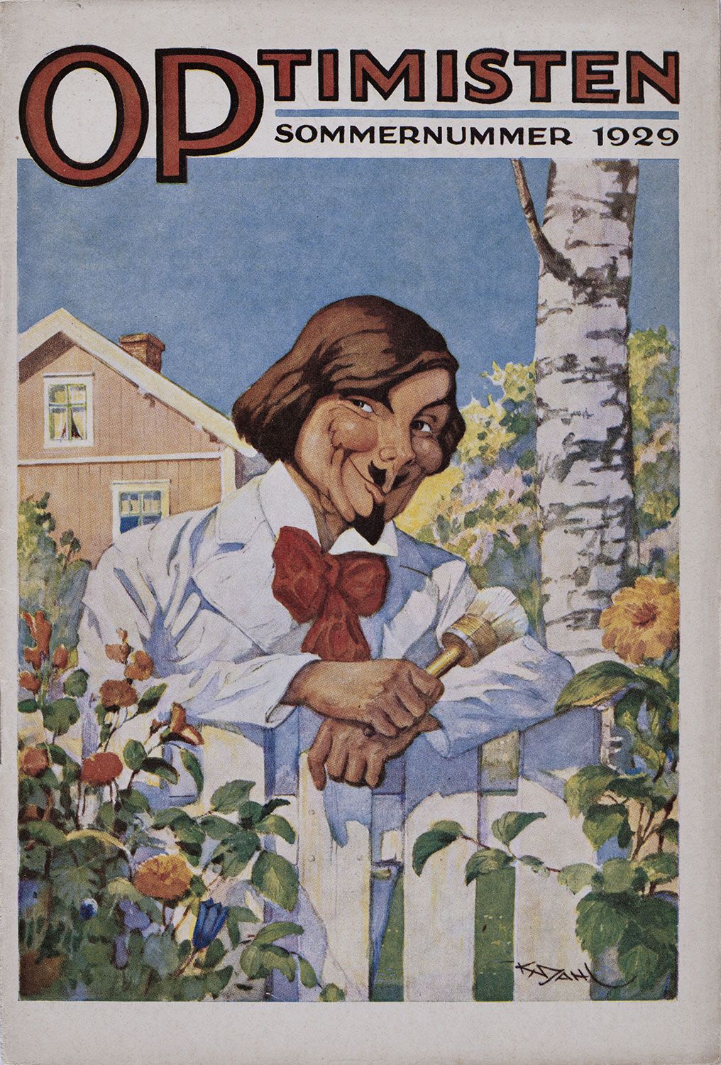 Cover of the Optimisten summer issue 1929 from Alf Bjercke