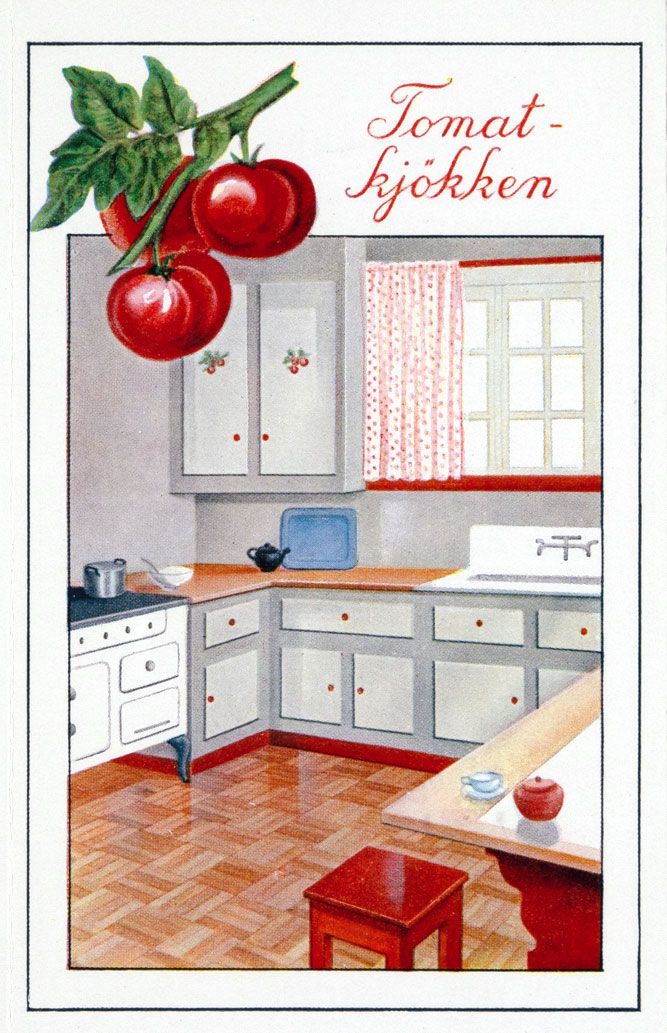Illustrated &quot;Tomato Kitchen&quot; by Alf Bjercke